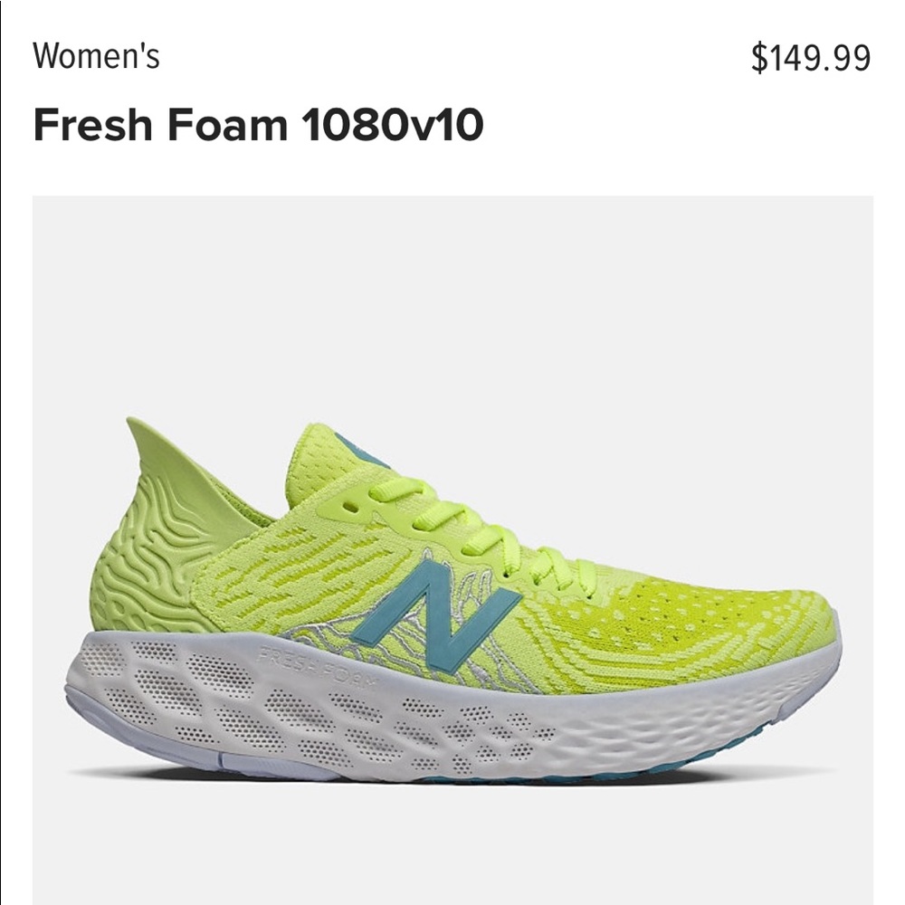 New Balance Fresh Foam 1080v10 Running Shoes sz 9
